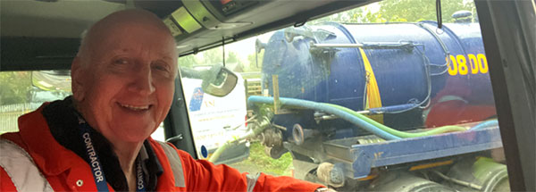 Our Gerry Rowe, owner of ASL and expert in drainage and private sewage systems.