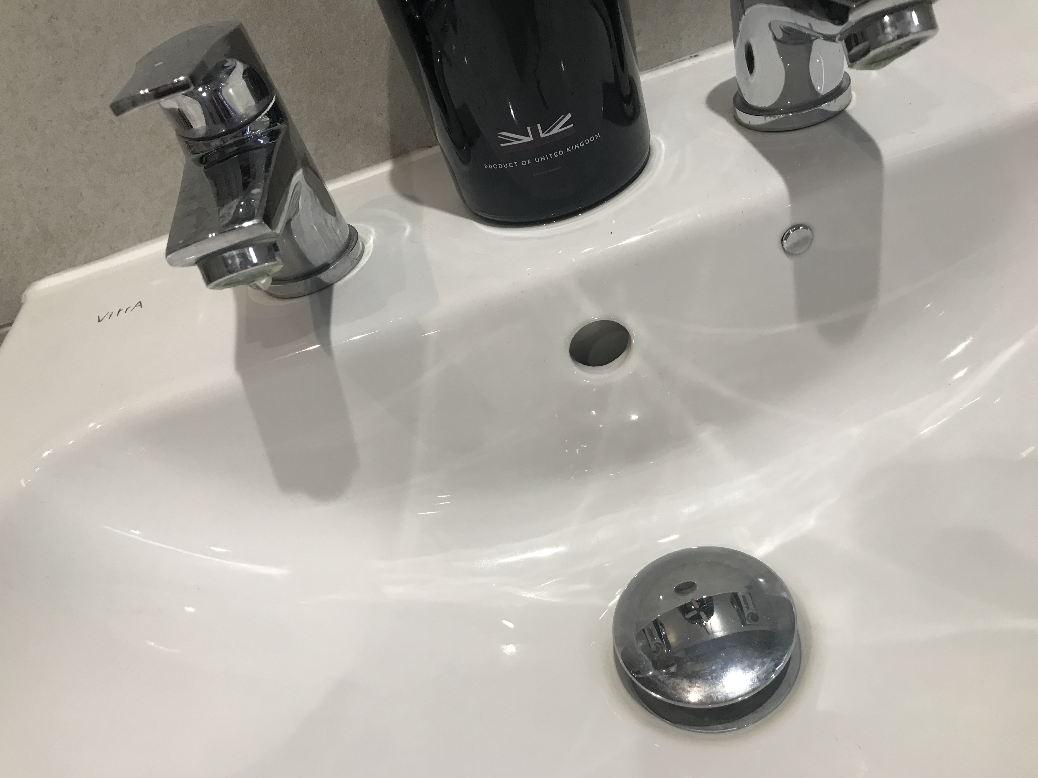 A photo of a household sink that produces wastewater when you wash your hands