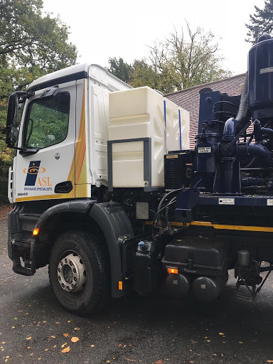 One of our large ASL Limited septic tank emptying tankers with a fresh water storage tank on the back to enable cleaning down and jetwashing.