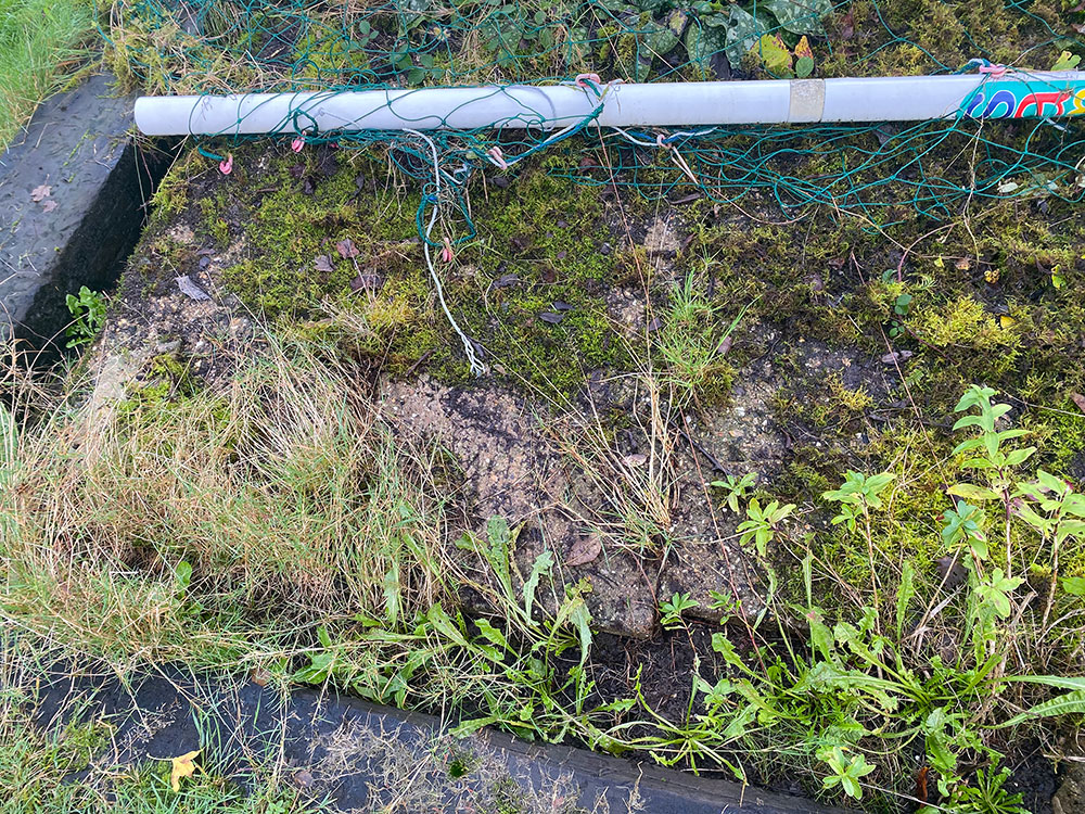 This is a photo of a surface water pipe that was plumbed into the sewage system.