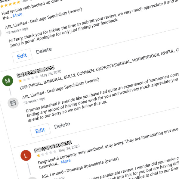 Google Reviews can have a negative impact even when they are not genuine.