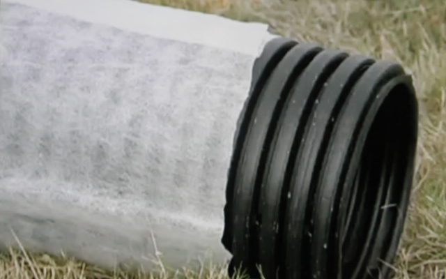 This image shows the drainage pipe used in a trench drain