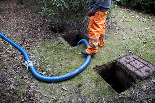 This image shows a septic tank being emptied.