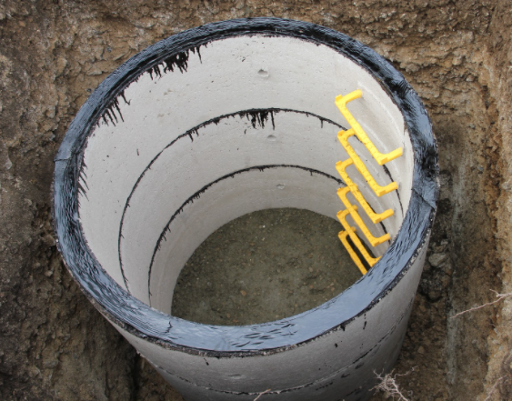 This image shows another alternative to waterproofing your treatment plant.