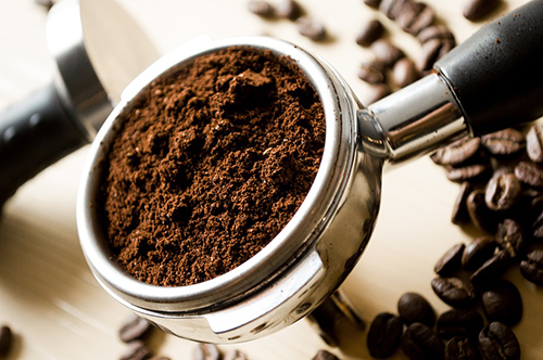 A photo of coffee grounds