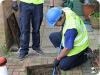 clearing a blocked drain because it has caused sewage leakage