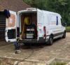 ASL Limited blocked drains van fully equipped to clear outside drains blocked with mud and soil.