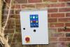 This is a photo of an alarm system set up to protect the pumping station in a private sewage system.