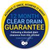 12-month clear drain Guarantee