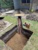 Surface water soakaway installation pit