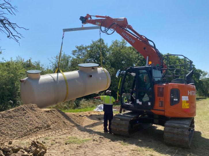 Private sewage treatment plant installation by ASL Limited