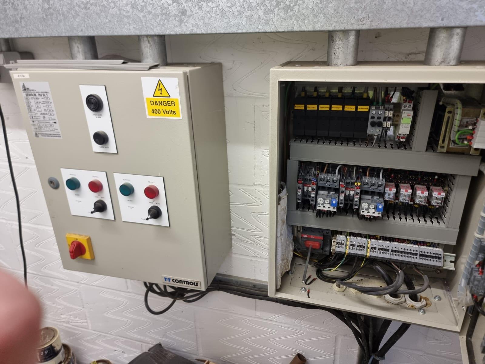A picture of a pumping station alarm system
