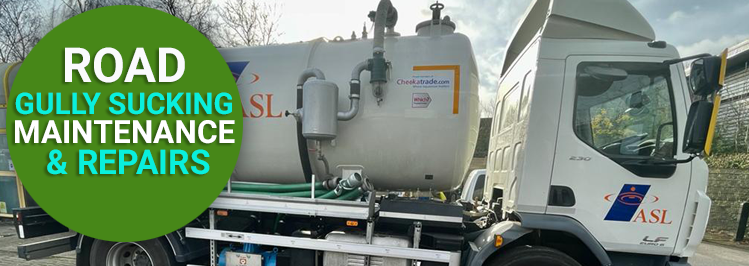 This is an image of one of ASL Limited's road gully sucking maintenance tankers