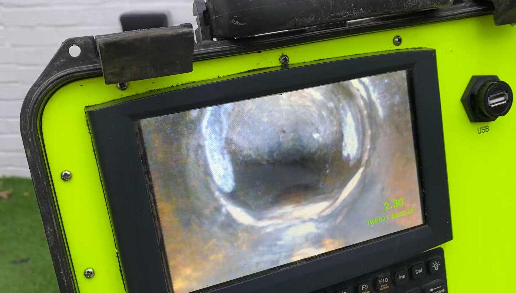 blocked drain camera diagnostics