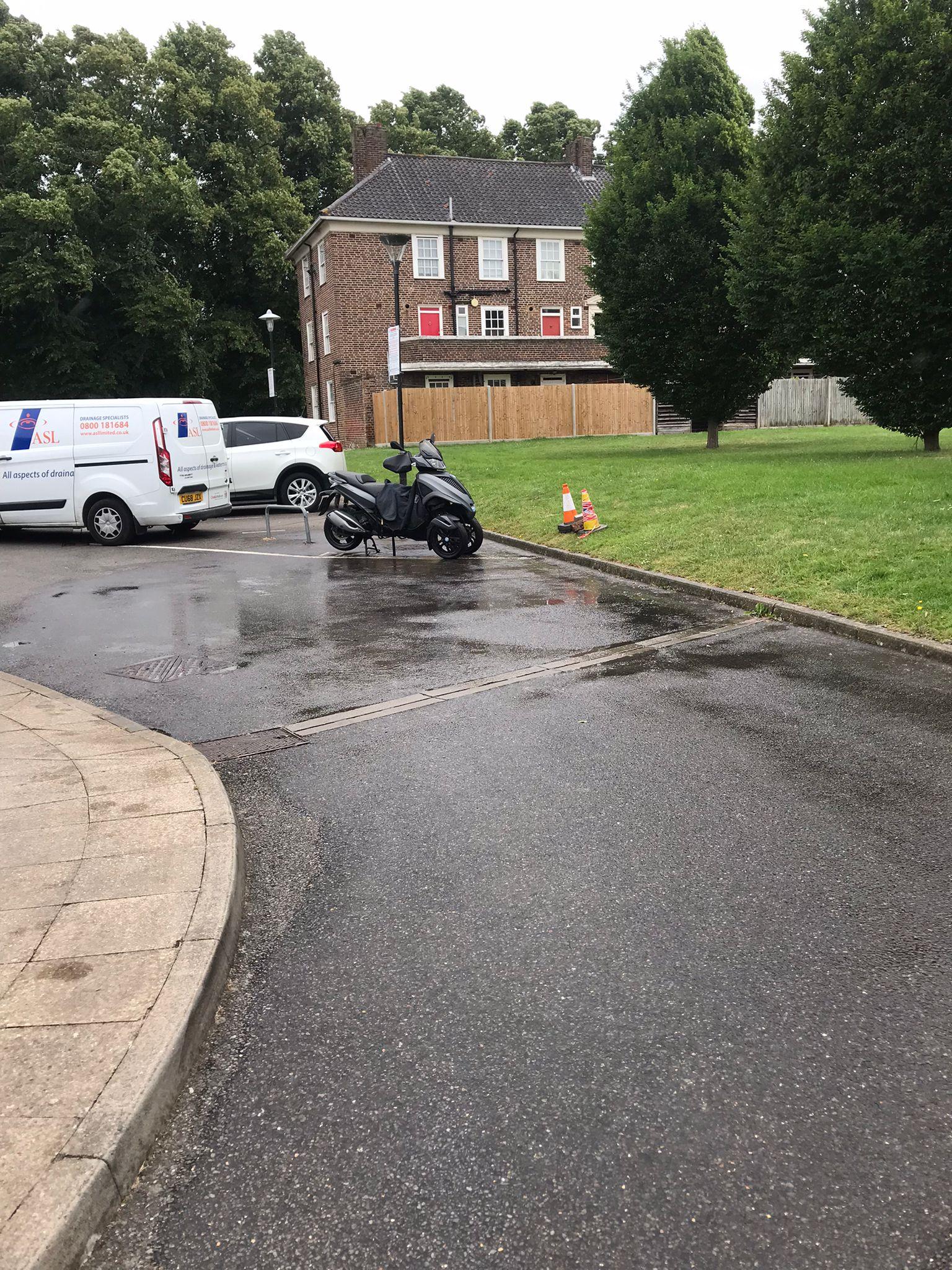 cleared drain overflow outside properties