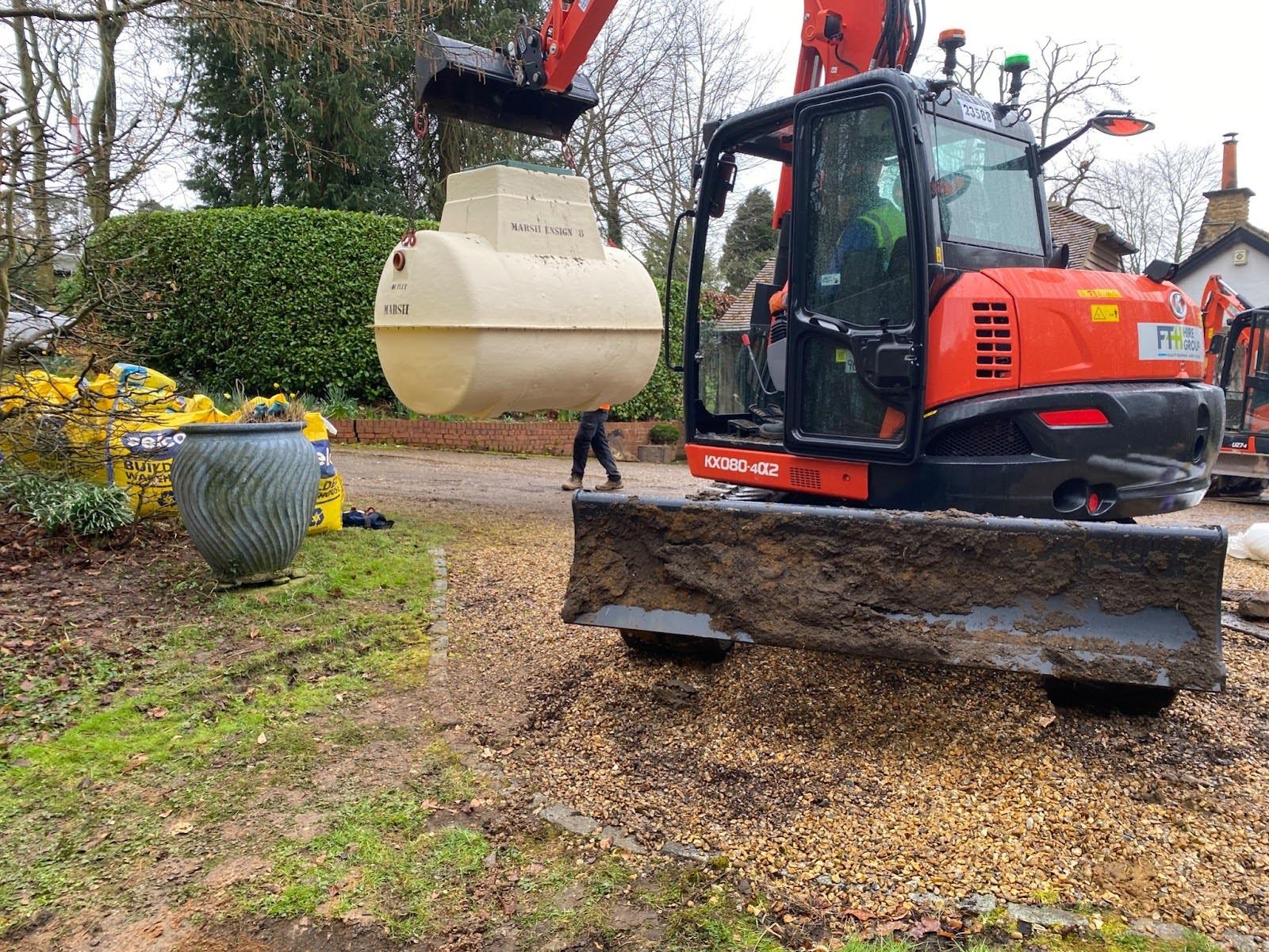 installation of new private water treatment