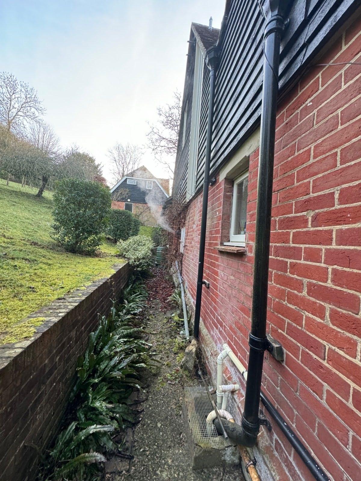 image of residential drainage setup