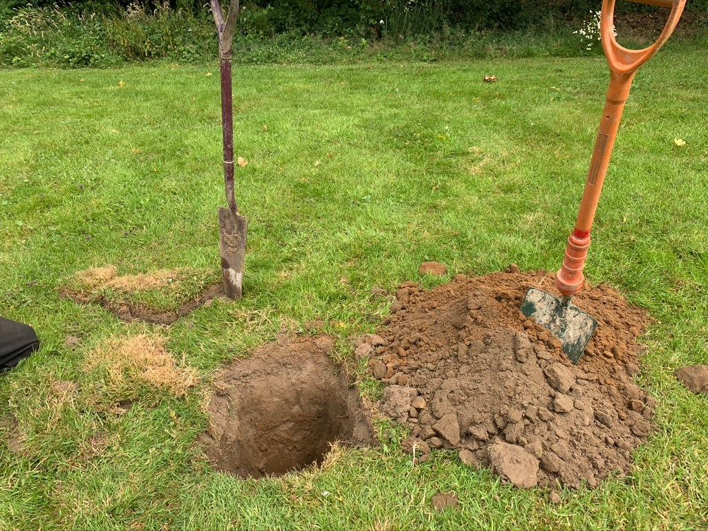 300mm septic tank test hole