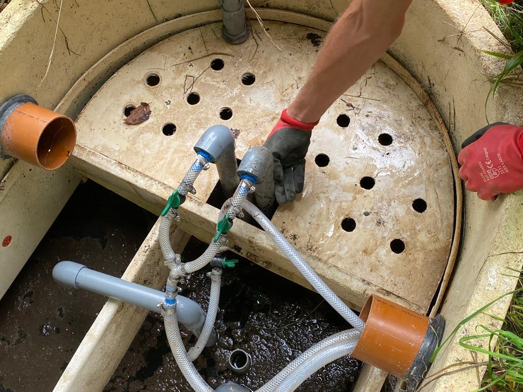 septic tank installation work