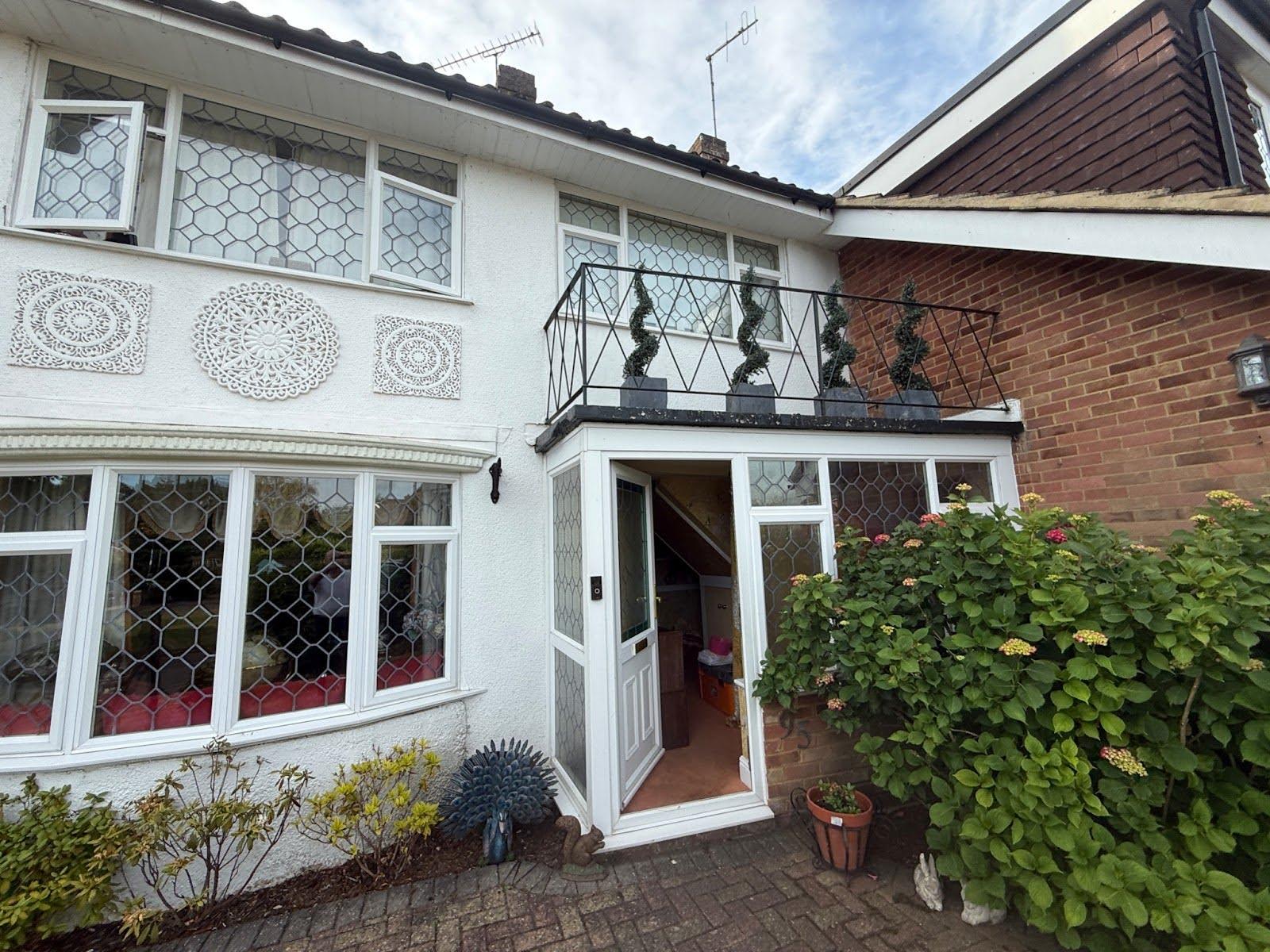 image of the front of a house to demonstrate buying a property