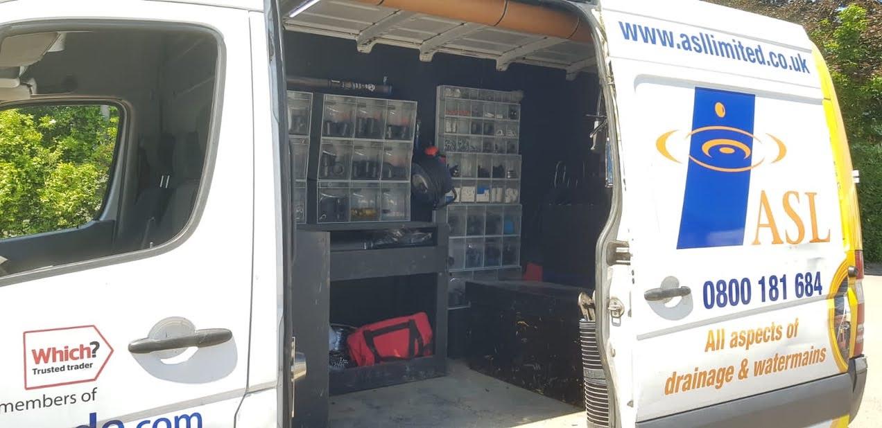 one of our asl vans full of equipment ready for the next work order