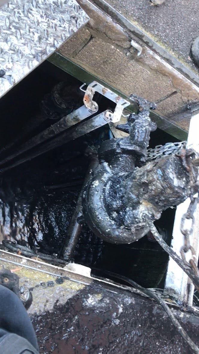 image of a grease blocked sewage system