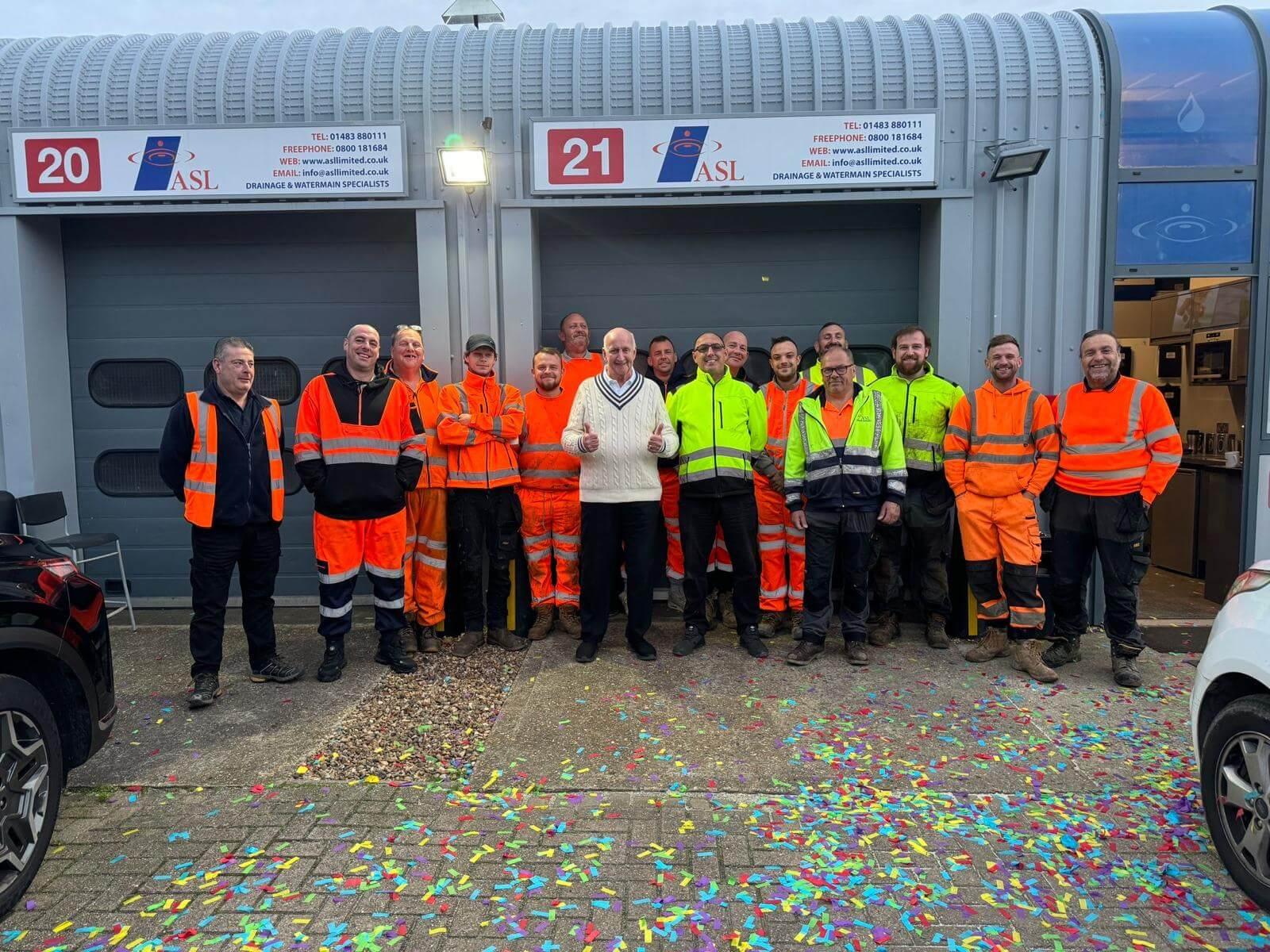 The ASL Limited team celebrating our Gerry's Birthday all together.