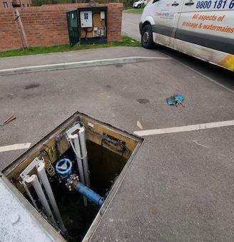 Pumping stations can be hidden in the driveway!