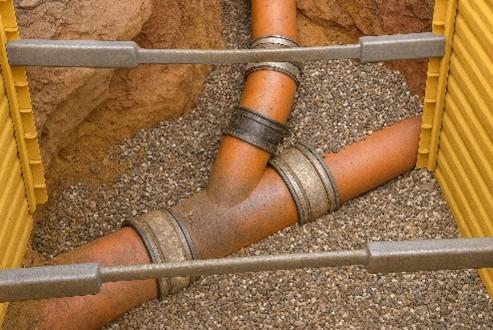 A main drain connection installation from ASL Limited