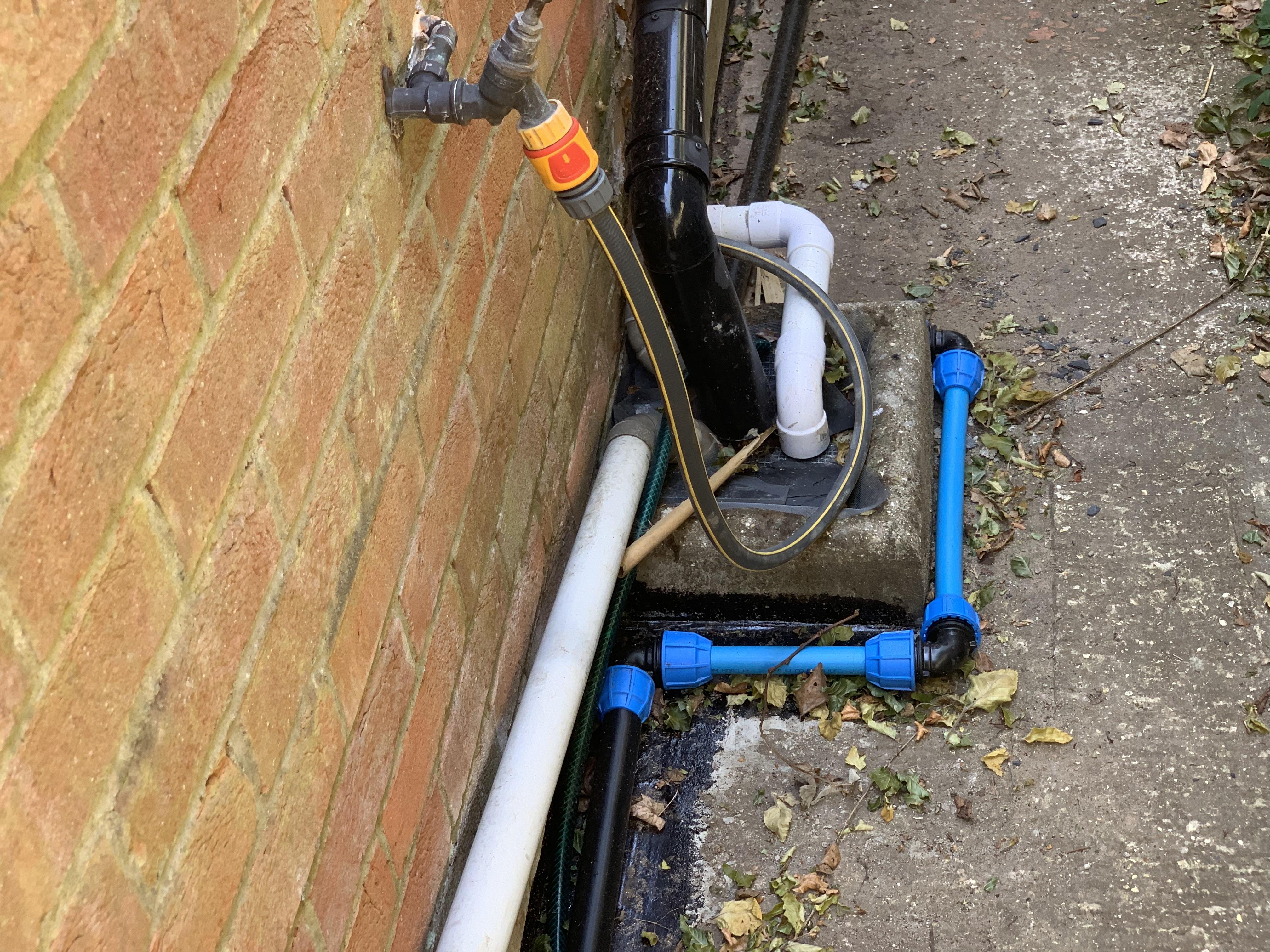 Roof water, into the foul system