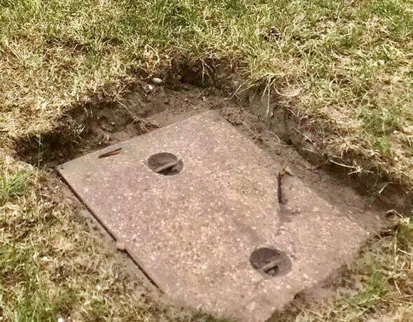 This is an image of a drainage inspection chamber.