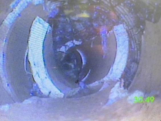 An image of a broken drain pipe.